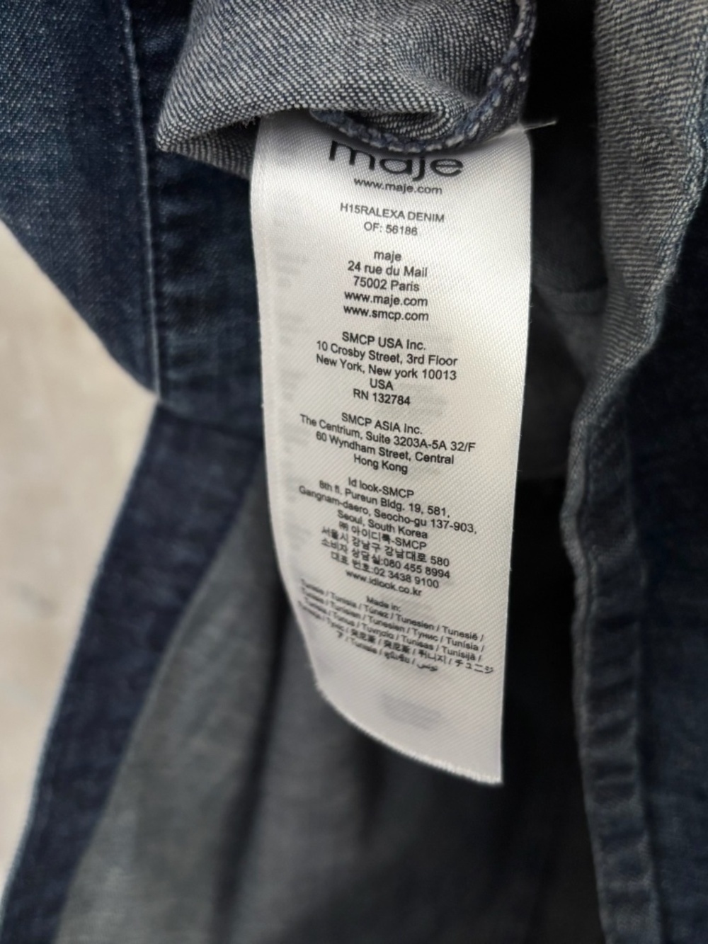 Maje Ralexa Denim Mini Dress - Picture 6 of 6